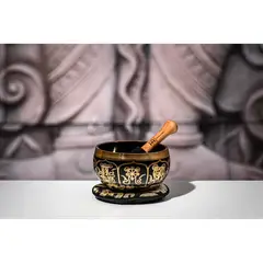 MEINL - Cuenco Ornamental Sonic Energy 9,5Cms300G + Maceta Y Cajita De Regalo SB-OR-300-BK