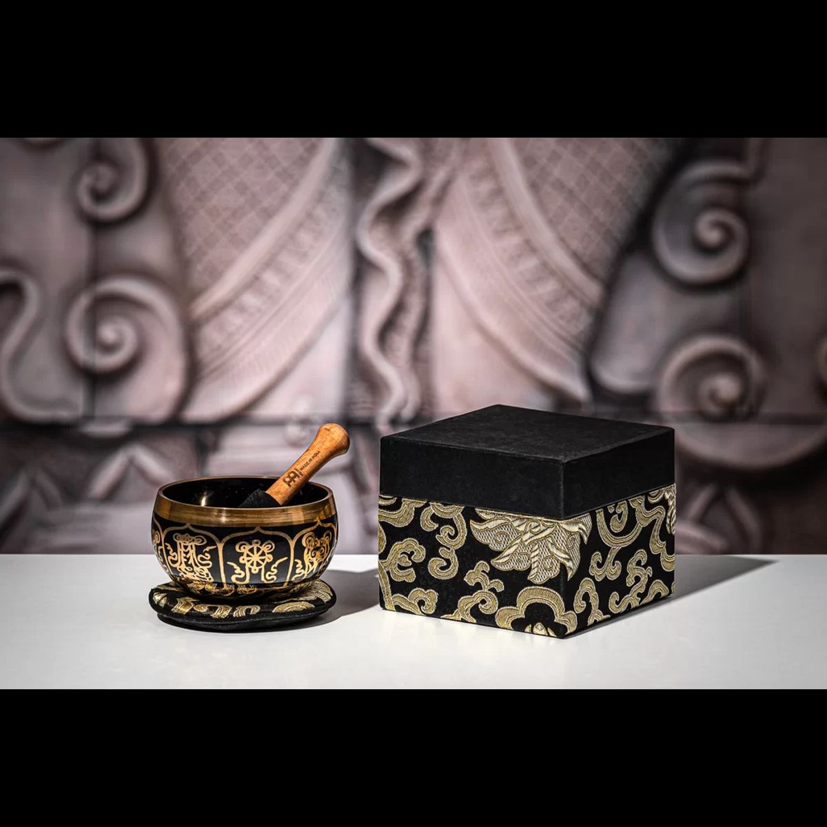 MEINL - Cuenco Ornamental Meinl Sonic Energy 95Cms300G + Maceta Y Cajita De Regalo SB-OR-300-BK