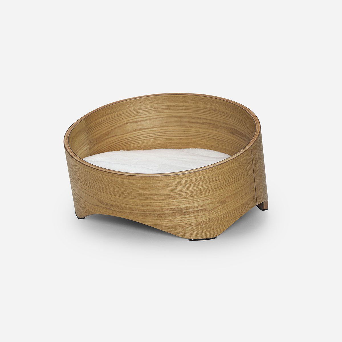 ROSEN - Cama Mascota Duque Blanco/Café Tamaño S