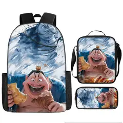 DANWEILE - Mochila para estudiantes Nezha conquista al Rey Dragón- juego de 3 8