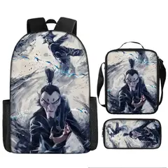DANWEILE - Mochila para estudiantes Nezha conquista al Rey Dragón- juego de 3 9
