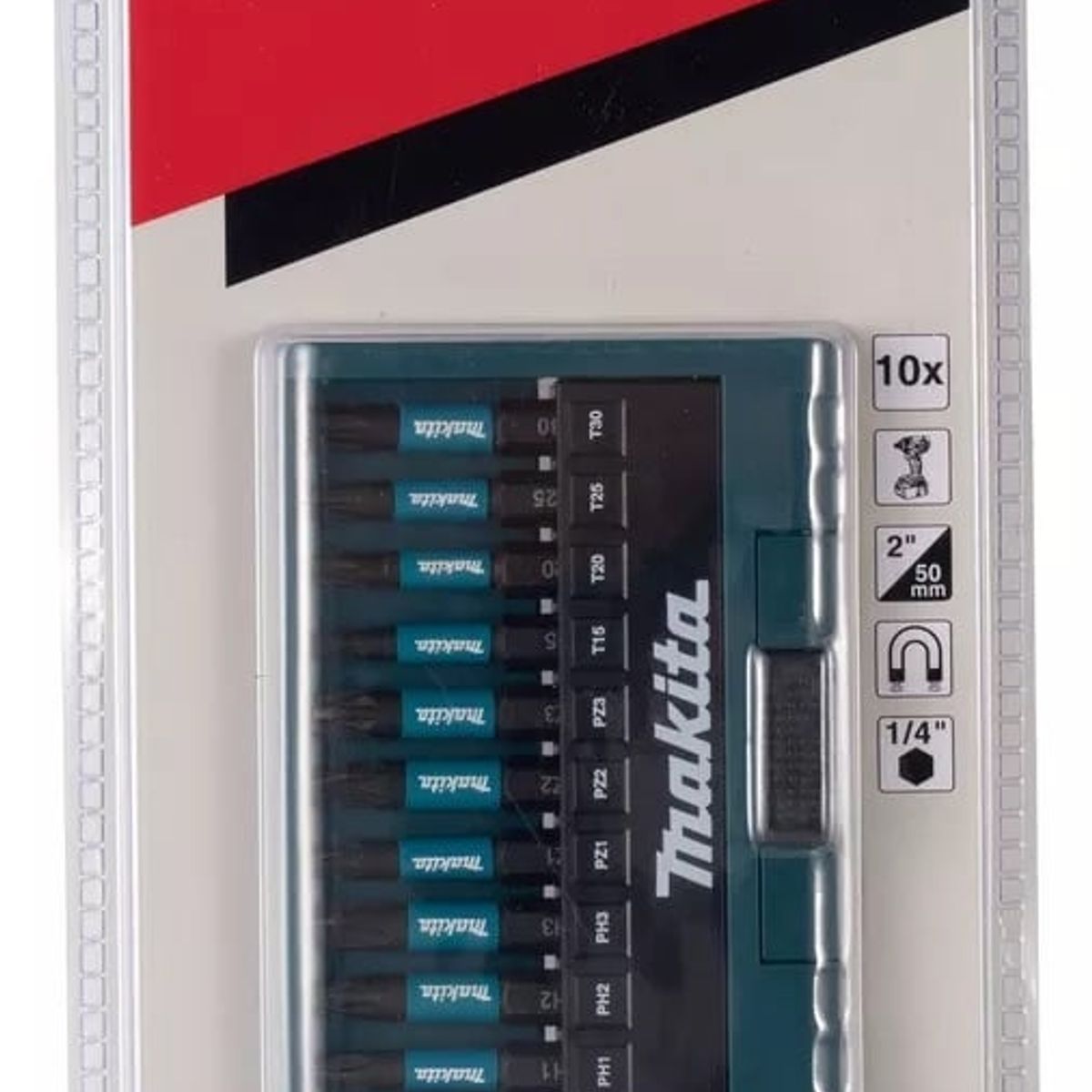 MAKITA - Set de 10 puntas Impact Black Makita E-12011