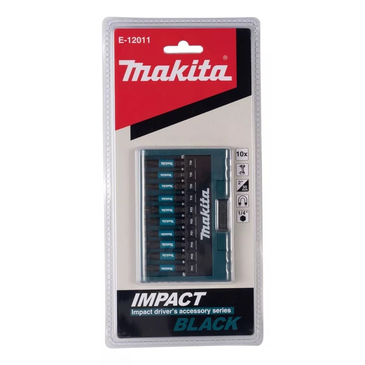 MAKITA - Set de 10 puntas Impact Black Makita E-12011