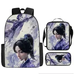 DANWEILE - Mochila para estudiantes Nezha conquista al Rey Dragón- juego de 3 12