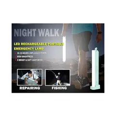 GENERICO - Lampara luz de emergencia tubo LED recargable 5w