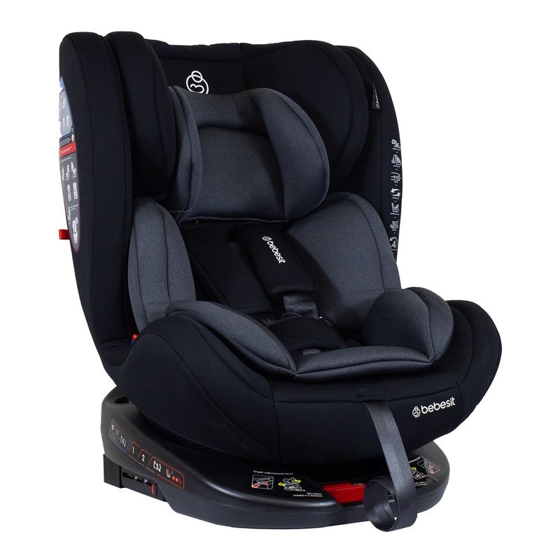 BEBESIT - Silla de Auto Convertible OneFix Grey