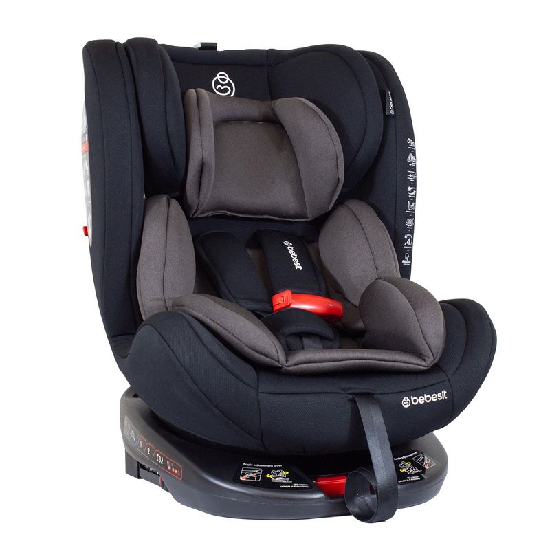BEBESIT - Silla de Auto Convertible OneFix Dark Brown