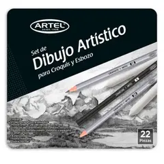 ARTEL - Set de Dibujo Artístico Para Croquis y Esbozo 24 Piezas