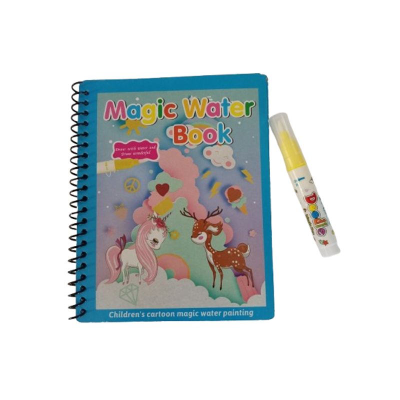 GENERICO - Libro mágico reutilizable para pintar con agua 00173