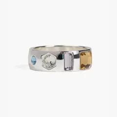LOUNGE - Anillo Mujer Strass Irregulares