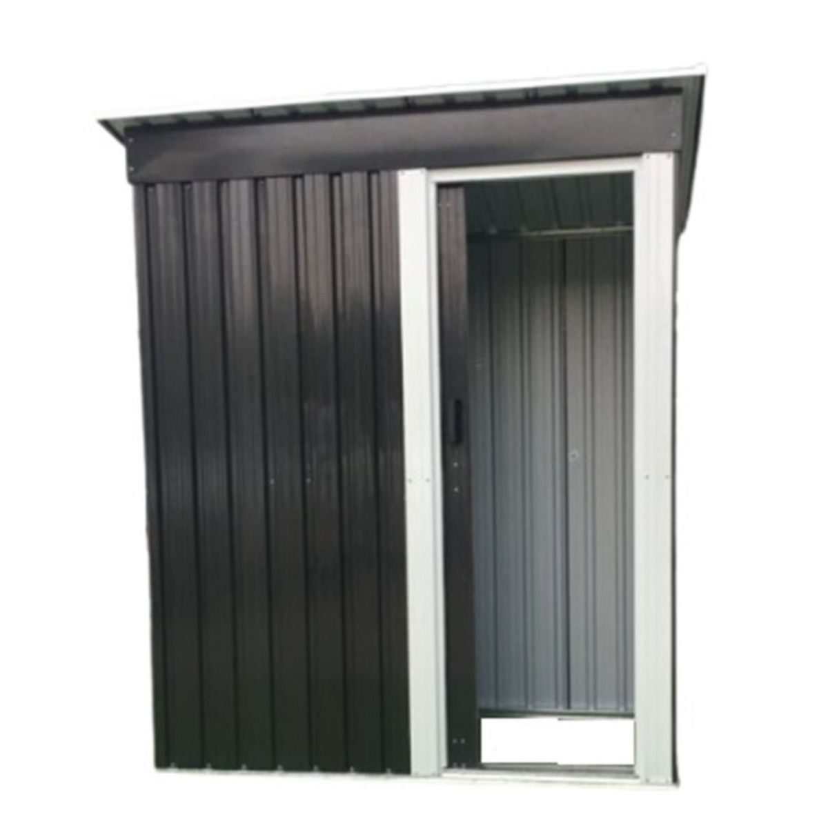 OPITRA - Bodega de Jardín Gris Oscuro 1.37 M2 184x153x90 cm OPITRA