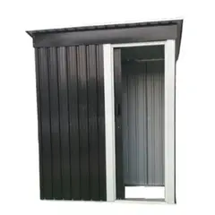 OPITRA - Bodega de Jardín Gris Oscuro 1.37 M2 184x153x90 cm