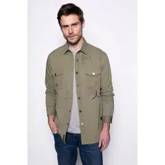 FEROUCH - Overshirt Print Fj Verde