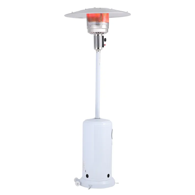 KLYMA Estufa a Gas Exterior Terraza SETAX White Para Patio Jardin Terraza