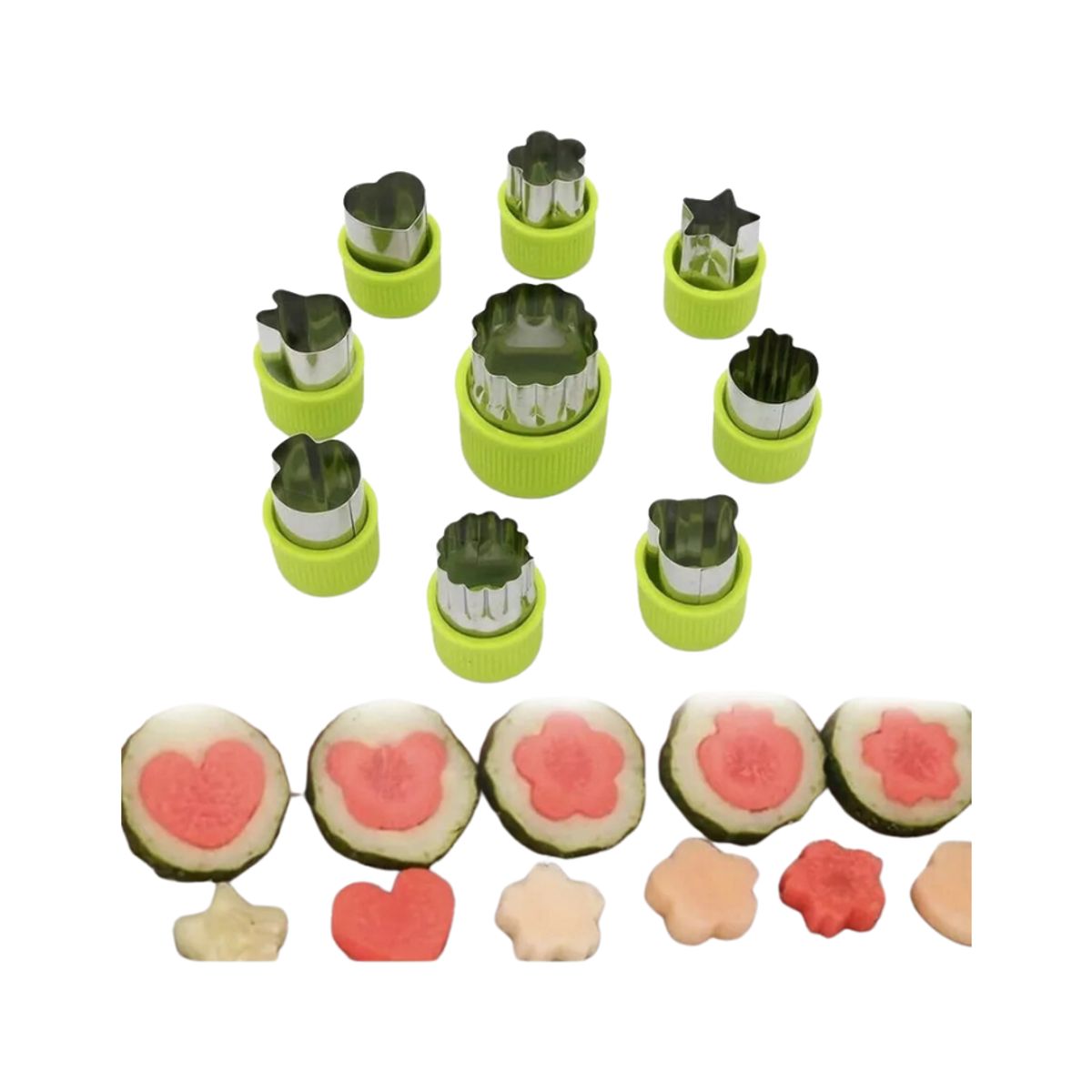 GENERICO - Mini Moldes Para Cortar Frutas Y Verduras Bizcocho Fondant