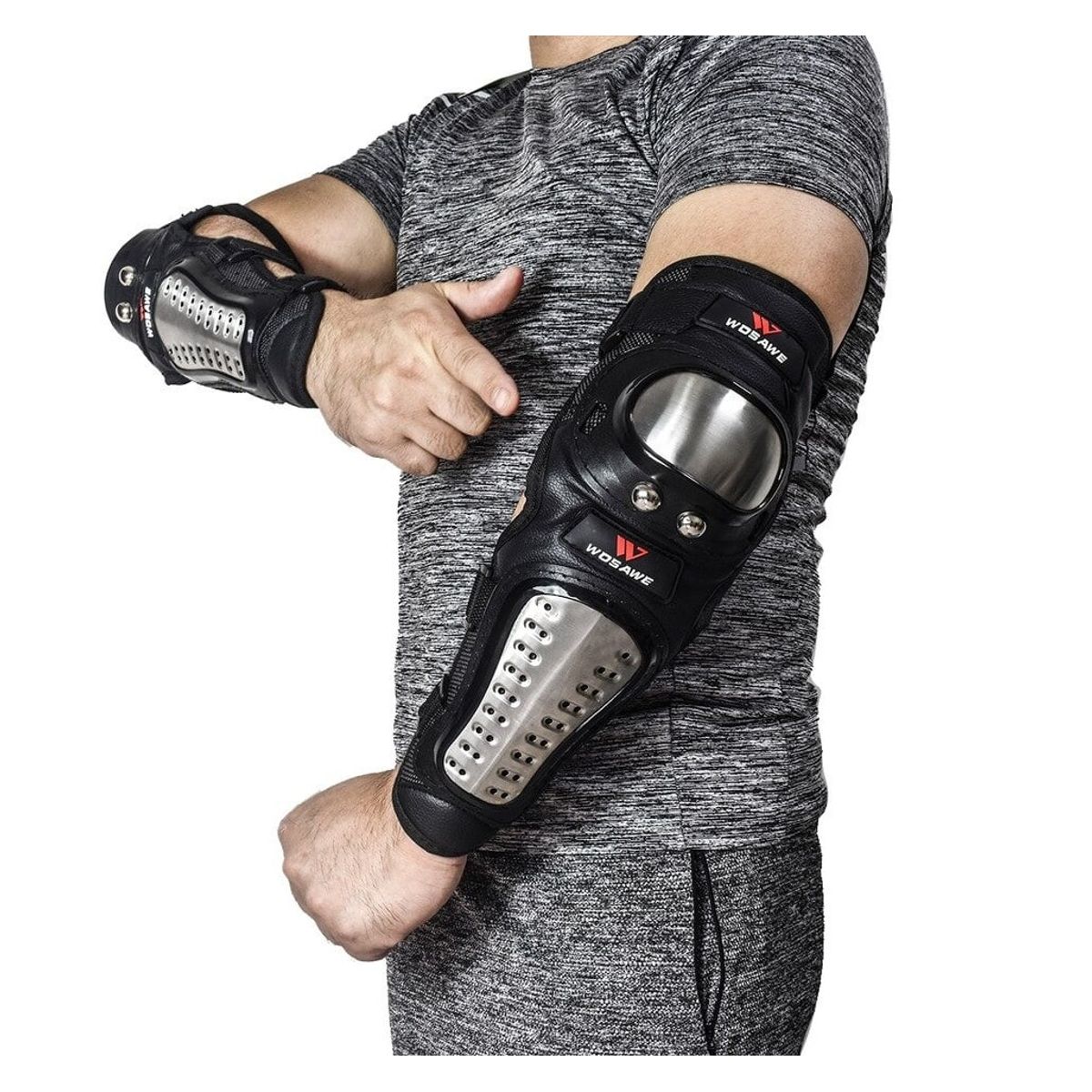 GENERICO - RODILLERA CODERA FLEXIBLE PARA MOTO BICICLETA SKATE 958