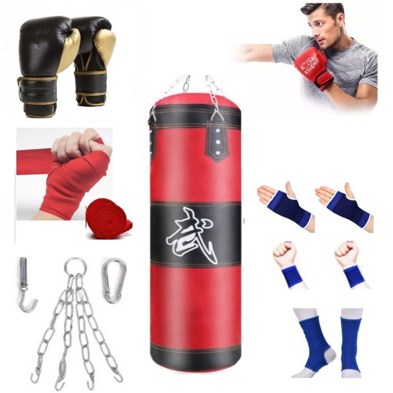 MUNDO MAGIA - Guantes De Boxeo + Juego De Ejercicios Con Sacos De Arena