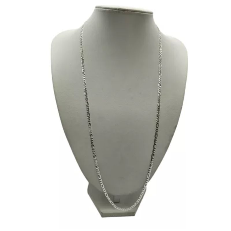 GENERICO - Cadena Plata Figaro 70 Cm Italiana 925 - 3 mm