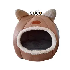 GENERICO - Cama Iglú Genérica Para Gatos Talla L Café