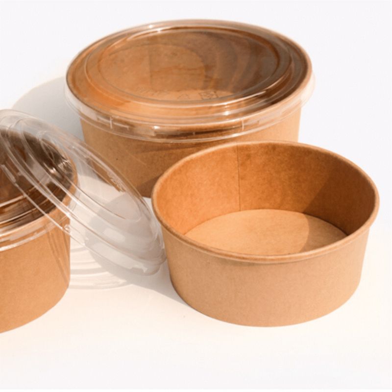 GENERICO - Bowl Kraft 1300cc Con Tapa Pack 50 Unidades