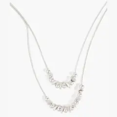 LOUNGE - Collar Boho Doble Mostacillas Metal