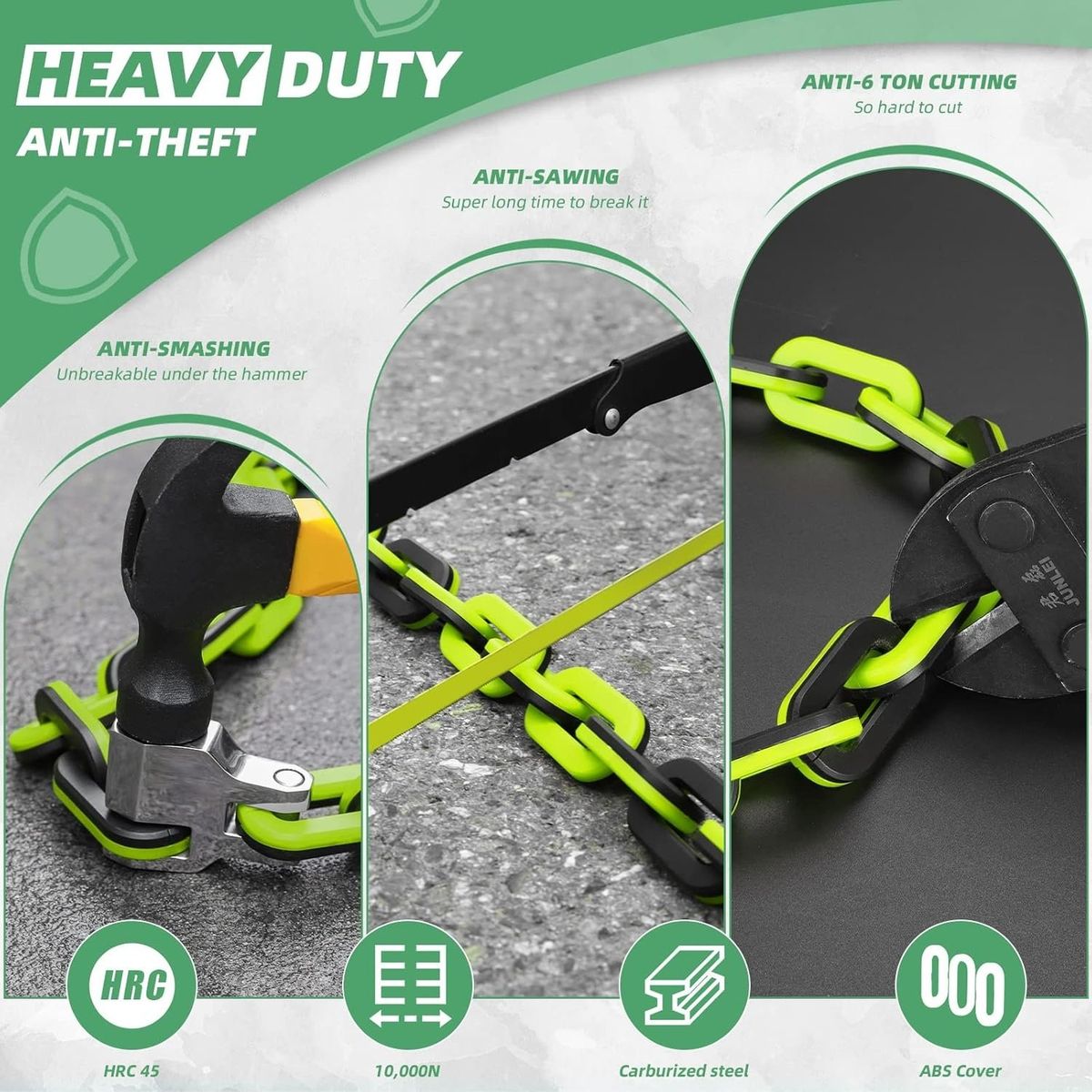 GENERICO - CADENA PARA BICICLETA MOTO Y SCOOTER REJA1145