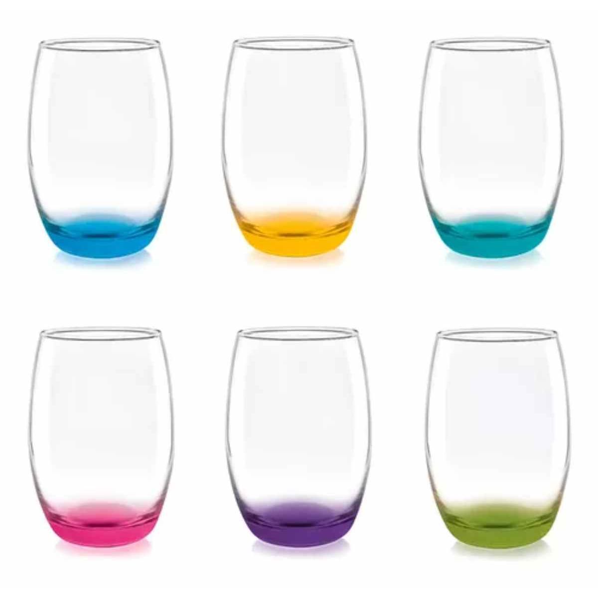 CRISTAR - Set De 6 Vasos Altos 460cc Mikonos