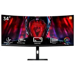 XIAOMI - Monitor Gamer Curvo G34WQi 34 WQHD 180Hz 1Ms
