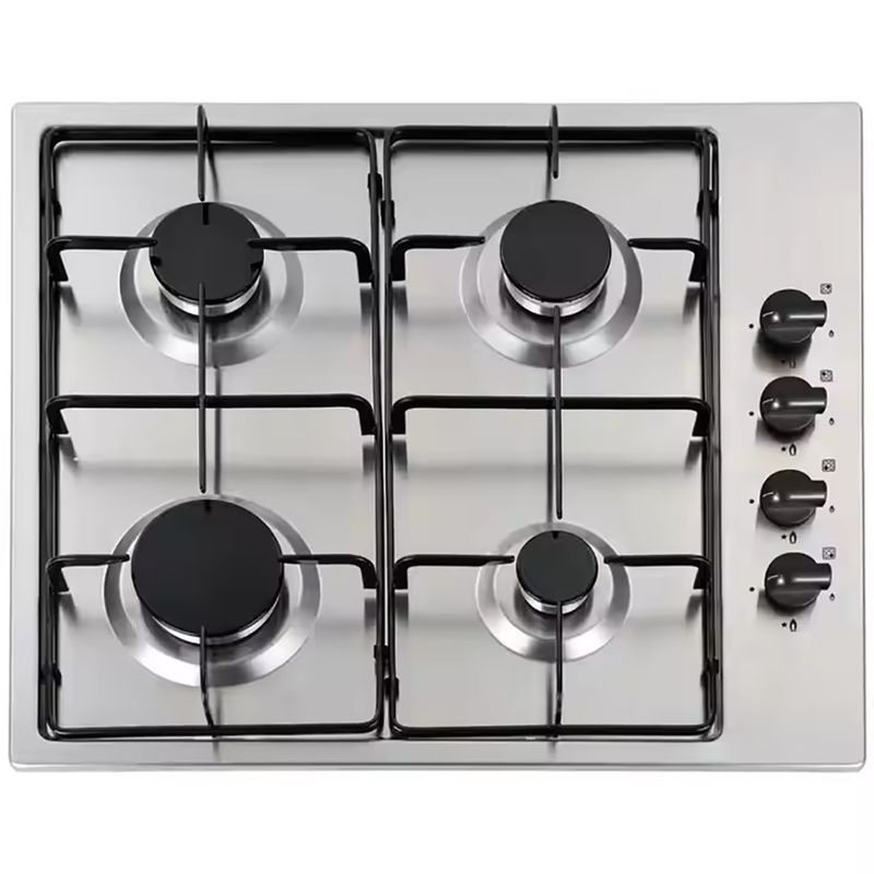 MUNDO MAGIA - Encimera Cocina A Gas Con Encendido Eléctrico 4 Quemadores