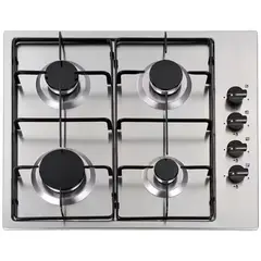 MUNDO MAGIA - Encimera Cocina A Gas Con Encendido Eléctrico 4 Quemadores