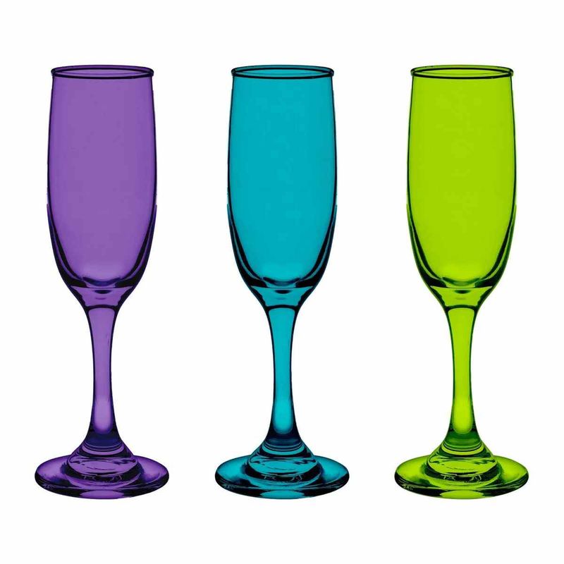 CRISTAR - Set De 6 Copas Champagne Rioja Full Color