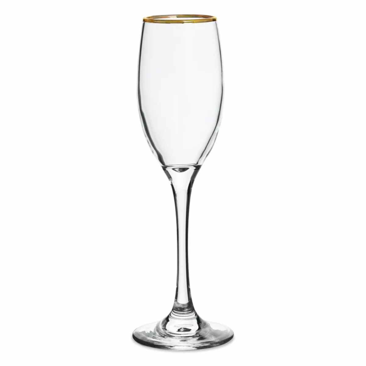 ALLEGRA - Set De 6 Copas De Champagne 180Cc Ibiza Gold