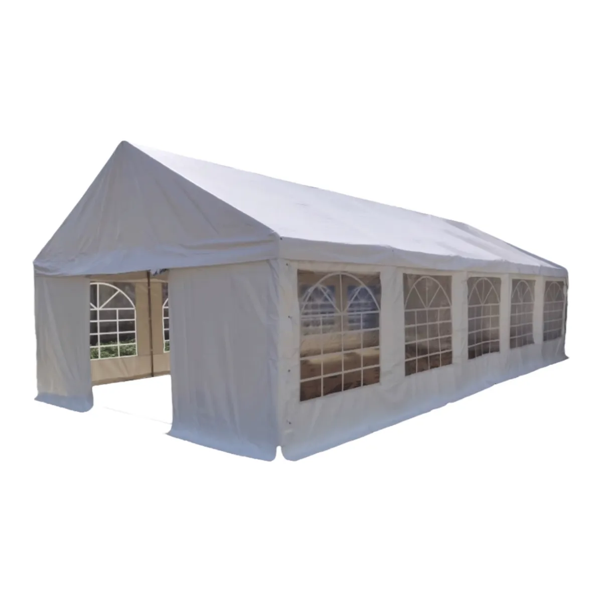 GENERICO - Carpa para Eventos 10x5 Metros Blanca  Acero Galvanizado