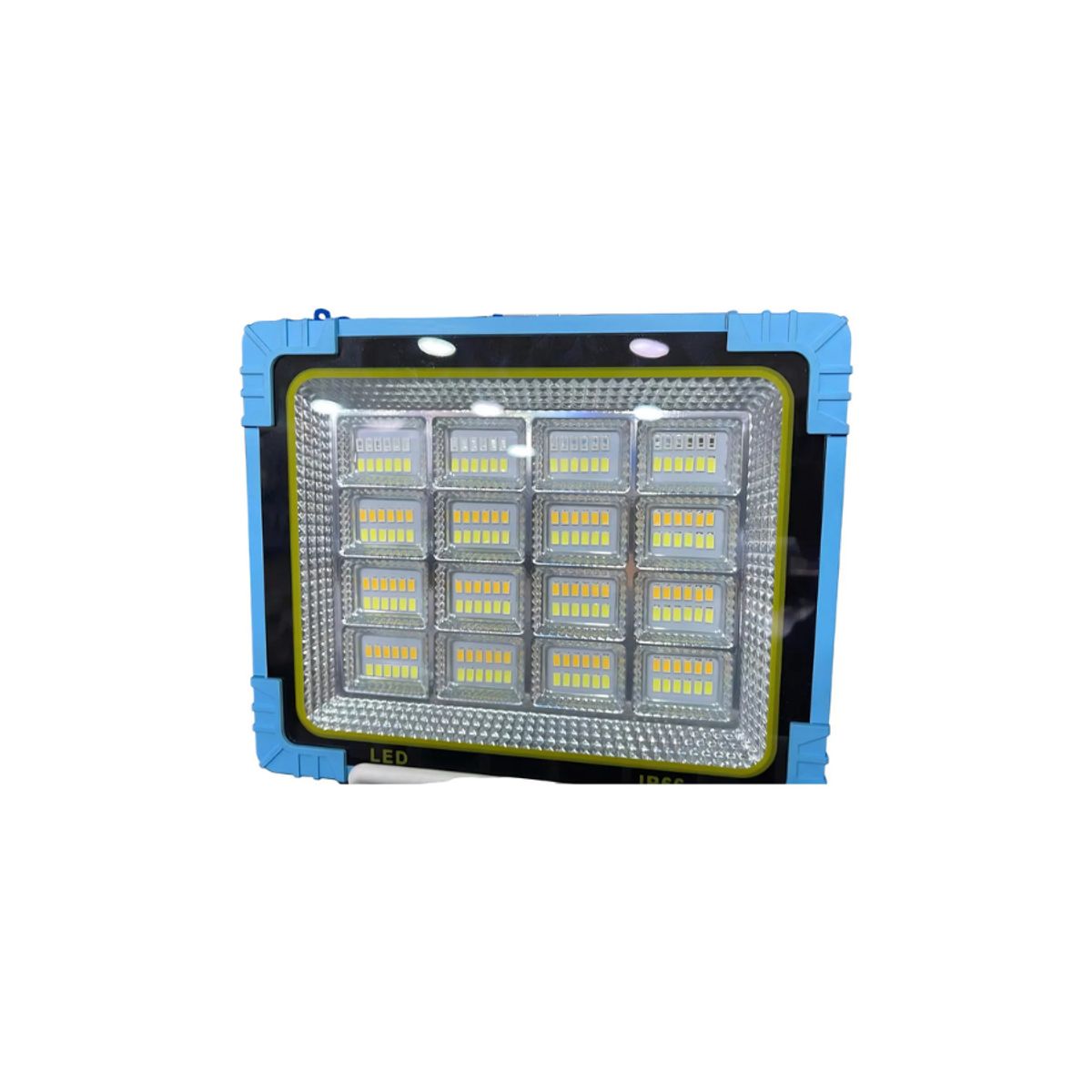 GENERICO - Lampara linterna con panel solar LED 16 celdas recargable portatil