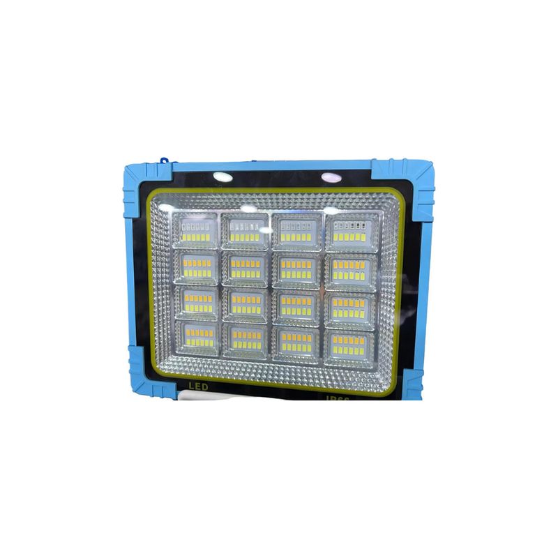 GENERICO - Lampara linterna con panel solar LED 16 celdas recargable portatil