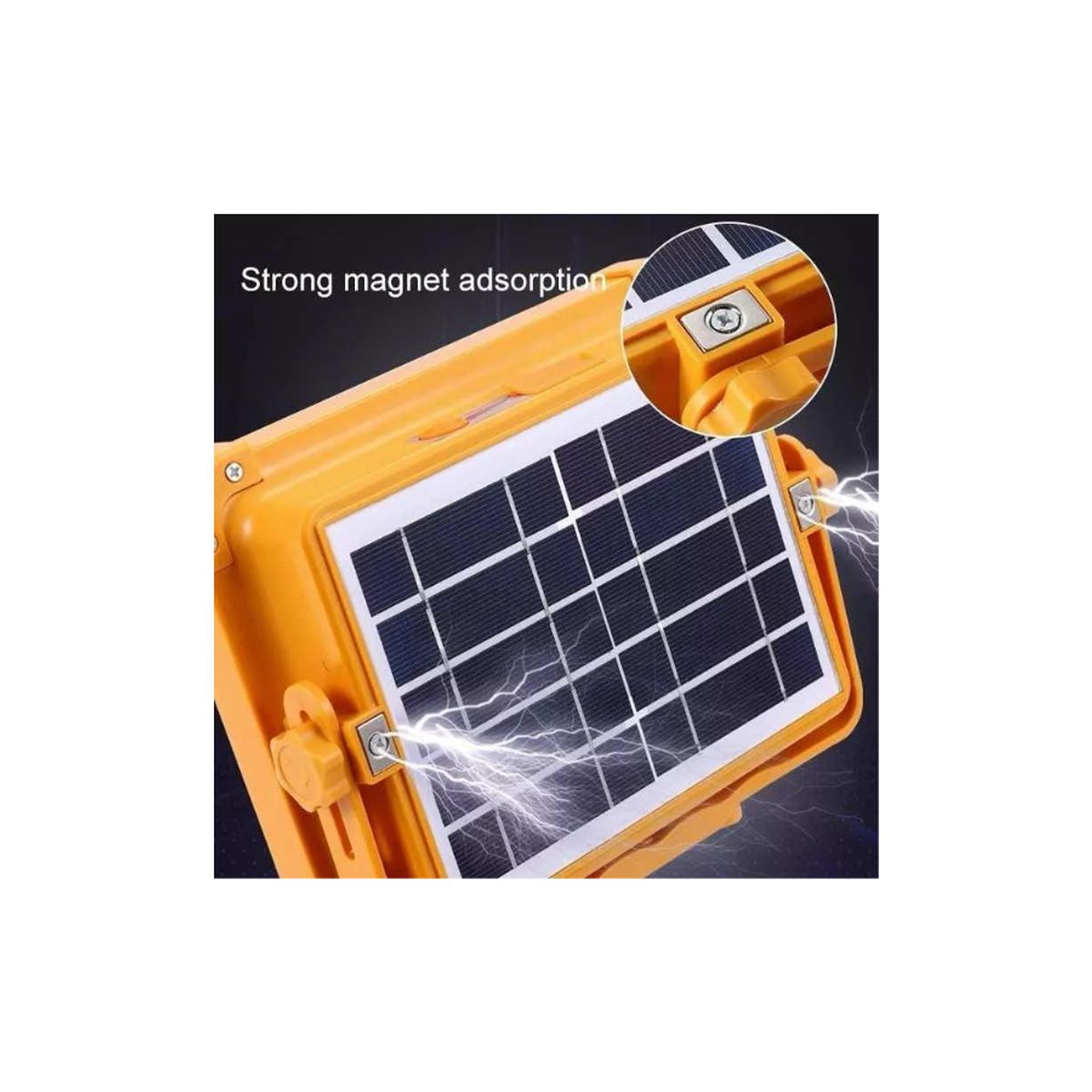 GENERICO - Lampara Reflector De Emergencia 100w Con Panel Solar