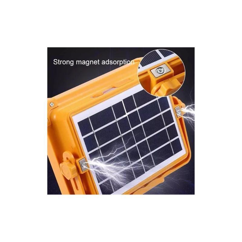 GENERICO - Lampara Reflector De Emergencia 100w Con Panel Solar