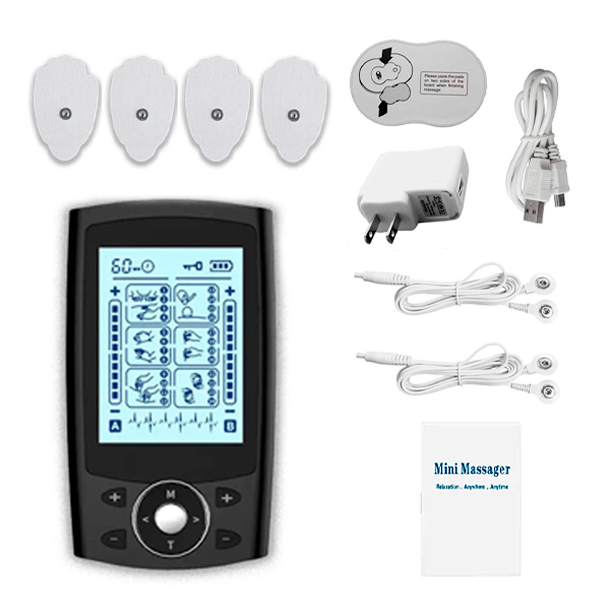 GENERICO - Tens + Electro Estimulador 24 Programas As2080