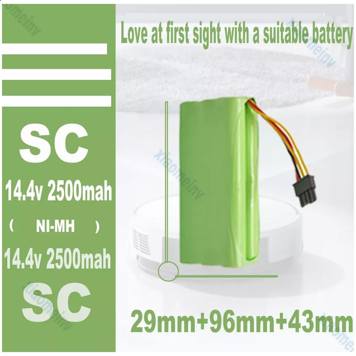 GENERICO - Batería Para Ursus Trotter Excellenza 14.4 2500mah