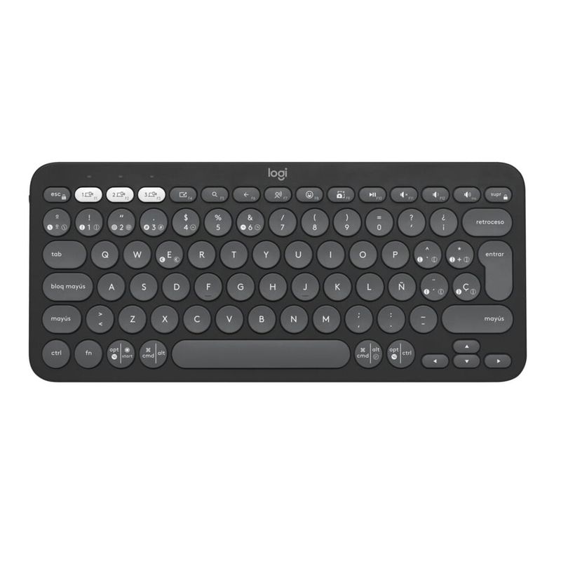 LOGITECH - Teclado Logitech Pebble Keys 2 K380s Bluetooth Negro