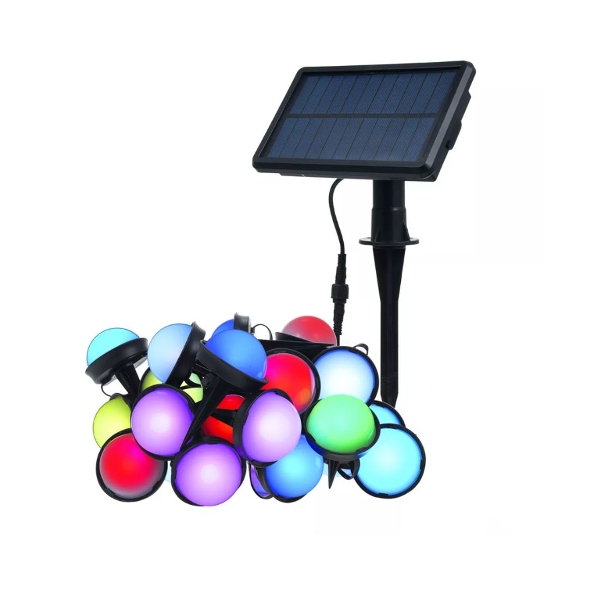 GENERICO - Luces solares para exterior RGB IP65 iluminacion estaca