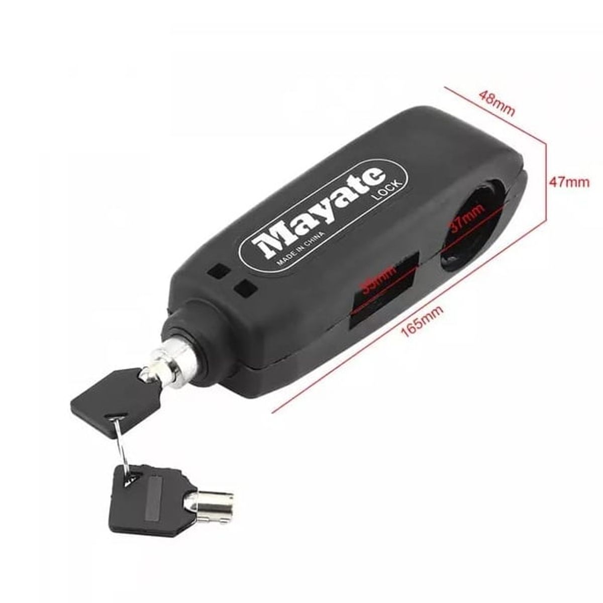 GENERICO - CANDADO CERRADURA MANILLA UNIVERSAL PARA MOTO 1219