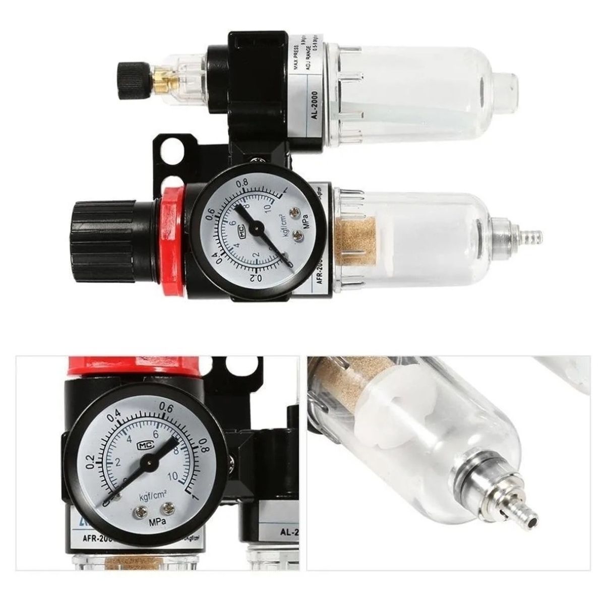 HOTECHE - Filtro Separador Agua Y Aceite Lubricador Regulador 14