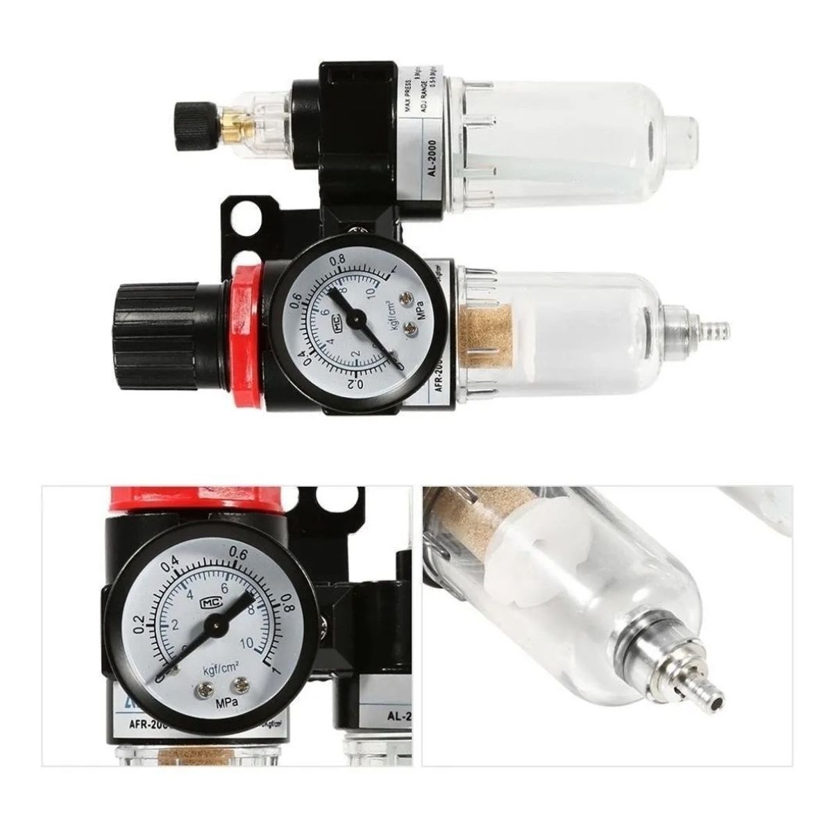 HOTECHE - Filtro Separador Agua Y Aceite Lubricador Regulador 14