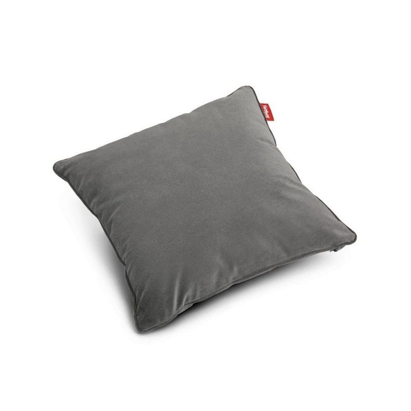 FATBOY - Cojín Fatboy Velvet Pillow Square - Recycled - Gris