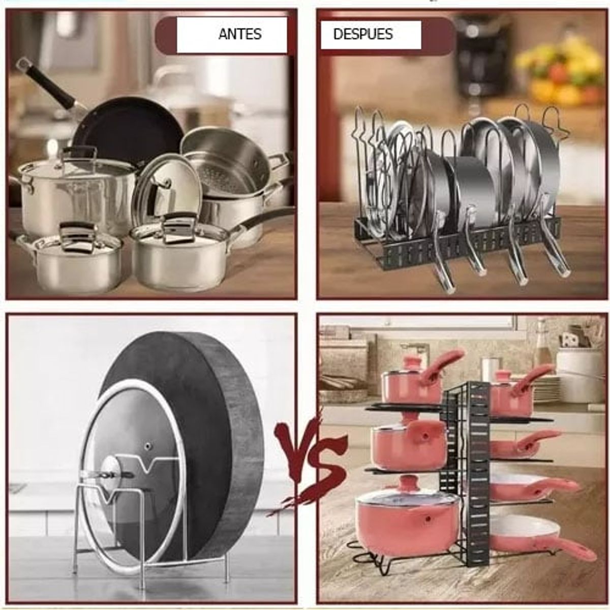 GENERICO - Organizador Para Ollas Y Sartenes Ajustable