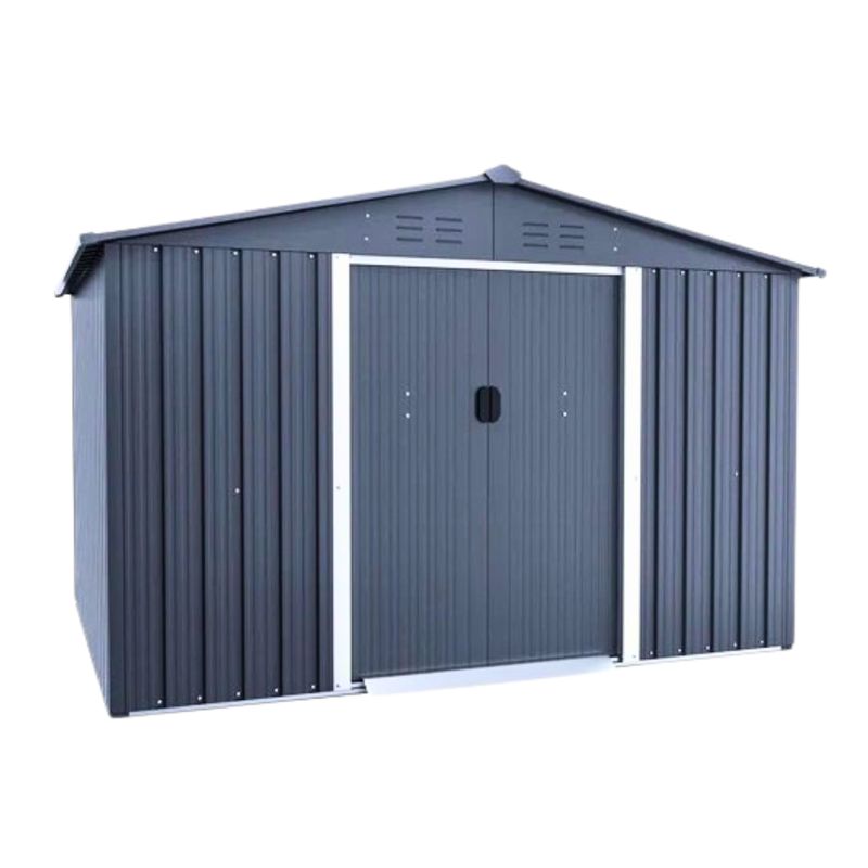 OPITRA - Bodega de Jardín Gris Oscuro 4.16 M2 184x250x184 cm