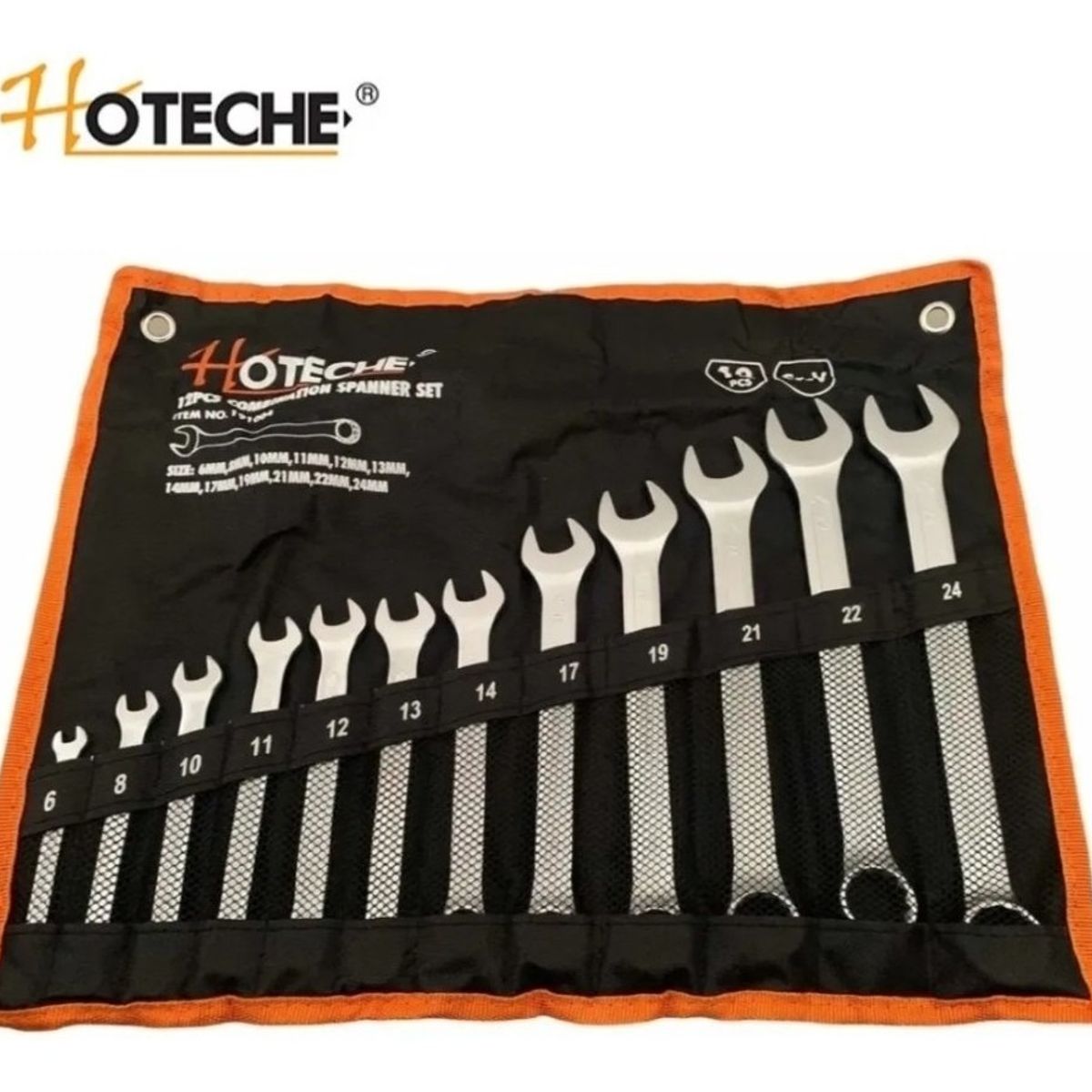 HOTECHE - Juego Llave Punta Corona 12 Piezas 6-24 Mm Hoteche 191004