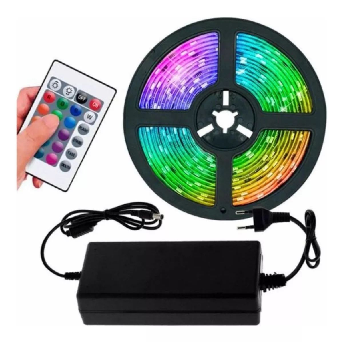 GENERICO - Cinta con RGB con silicona led 5050 de 5mt 467-1