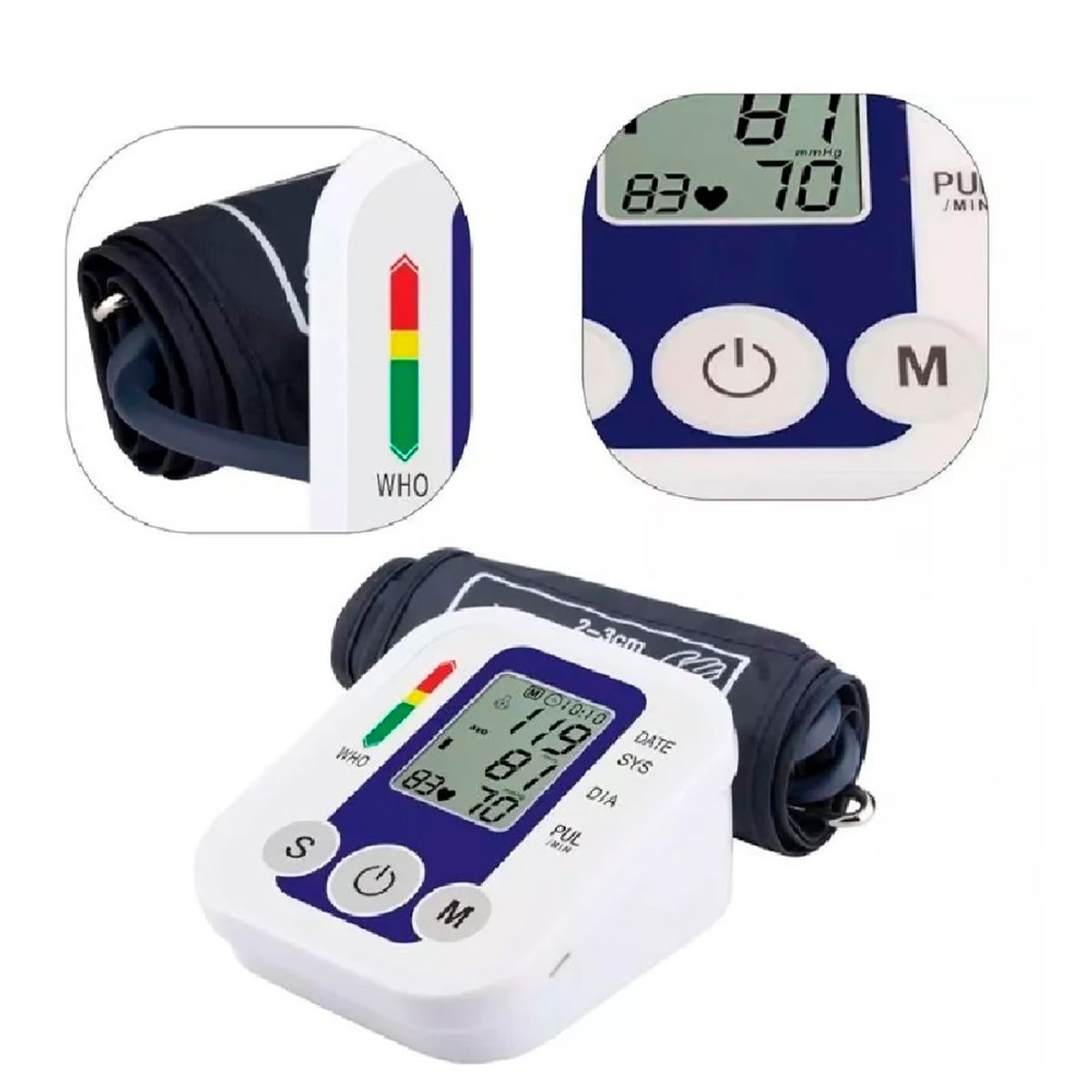 IRM - Tensiómetro Digital Medidor De Presión Arterial Portátil a Pilas